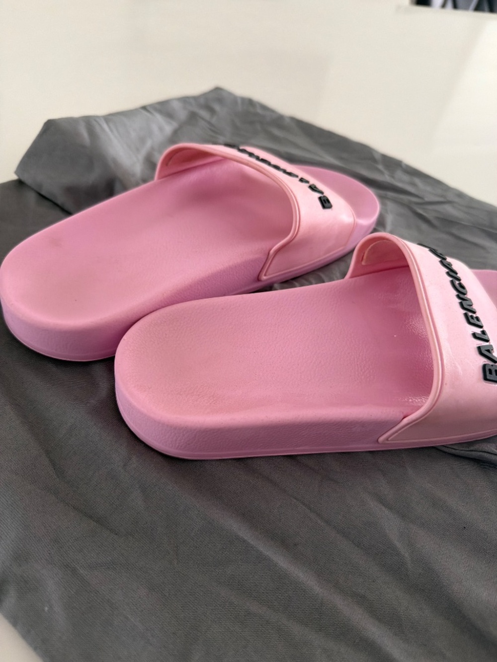 Balenciaga Logo Sport Slide SIZE 6 (Women) Pink, Nordstrom - Picture 3 of 6